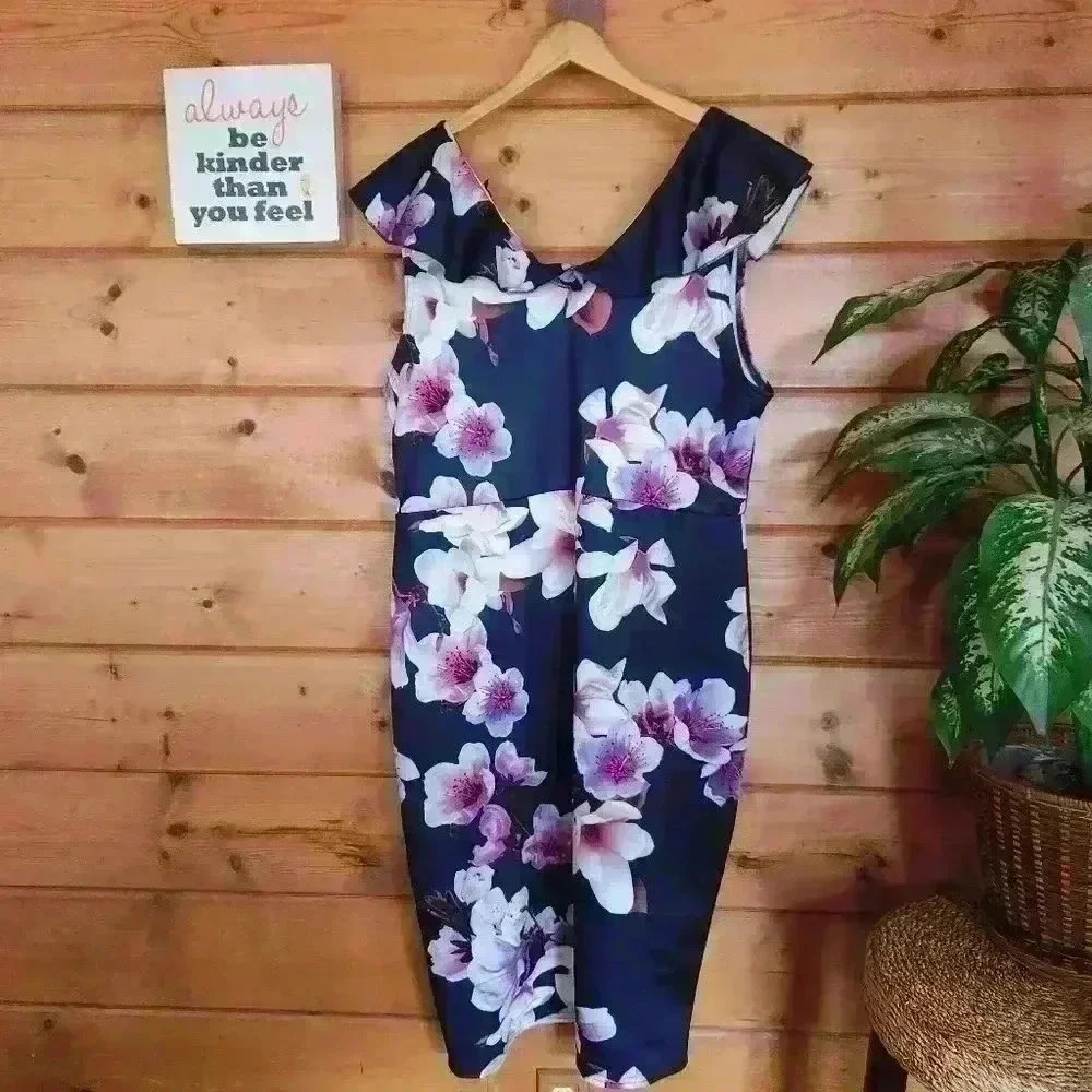 Boohoo 💜NWT Wedding Guest Dress - Picture 5 of 8